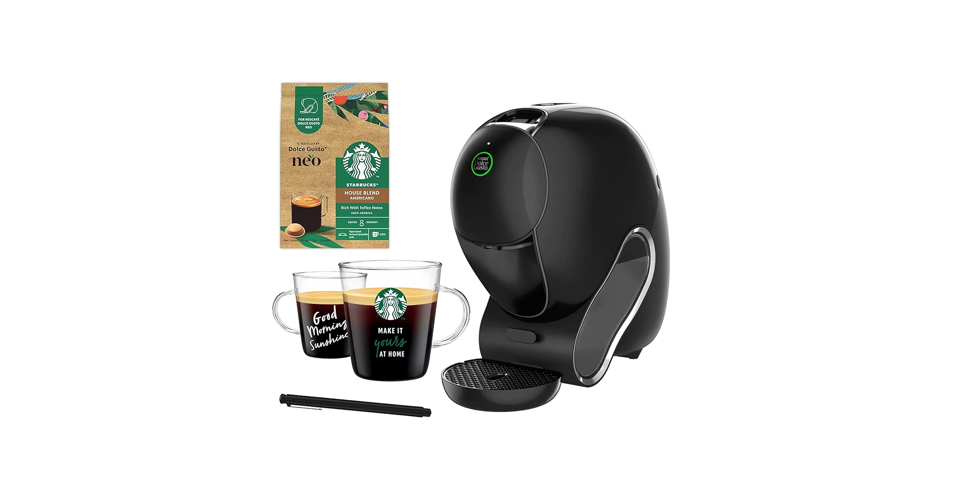 【未使用】ネスカフェ ドルチェグスト スターバックス体験 STARHA01 黒 ネスレ ネスカフェ ドルチェ グスト GENIO S STAR（ジェニオ